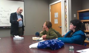 Rabbi Sommer co-teaches classes at Chapel Haven.