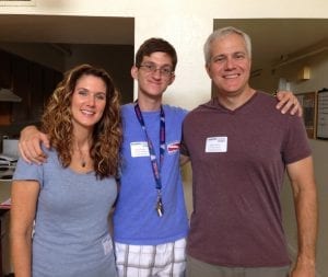Nancy and David Puffer with Son, Brian, have seen tremendous growth since they enrolled him at Chapel Haven West.