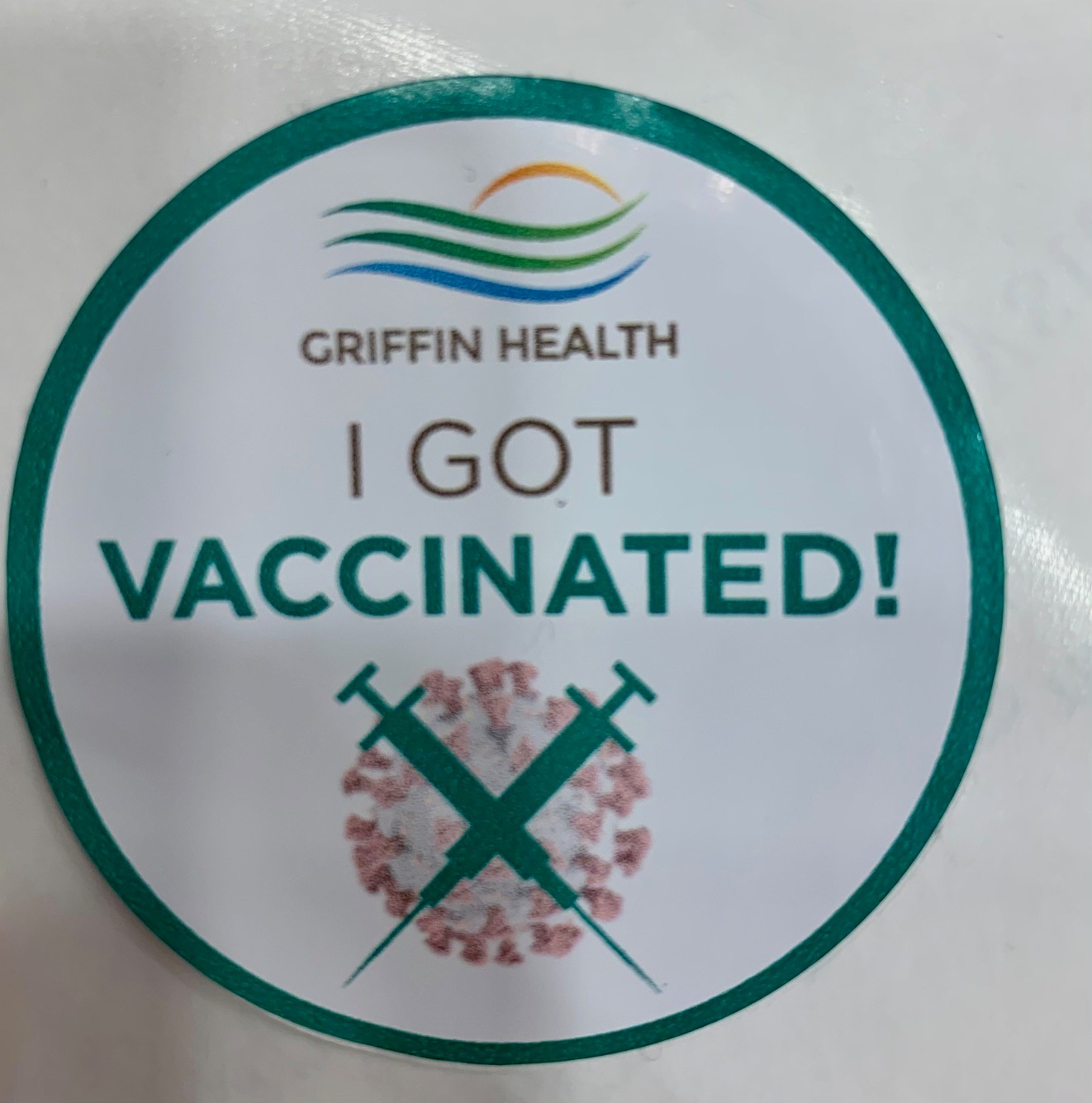 Vaccine sticker Chapel Haven