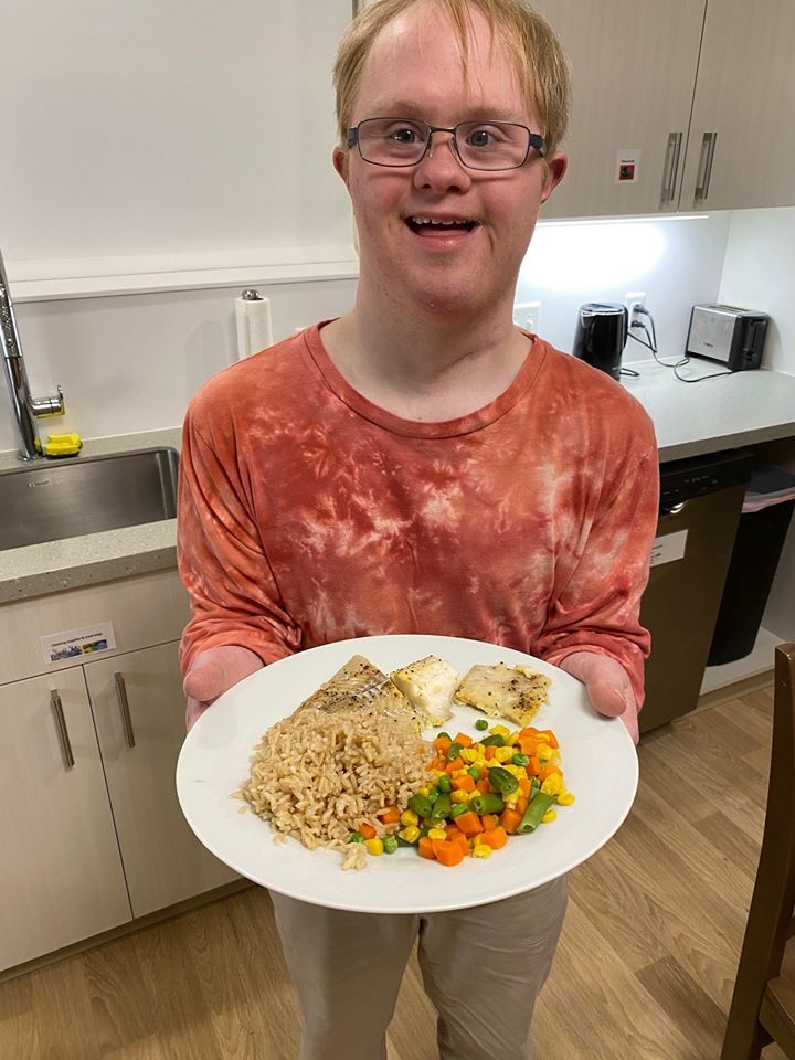 Jim with dinner