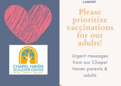 Chapel Haven Family Association lobbying Governor Ned Lamont to prioritize Covid-19 vaccinations ASAP