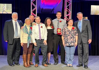 Baker family receives Bozzuto Family Award for devotion to Special Olympics CT