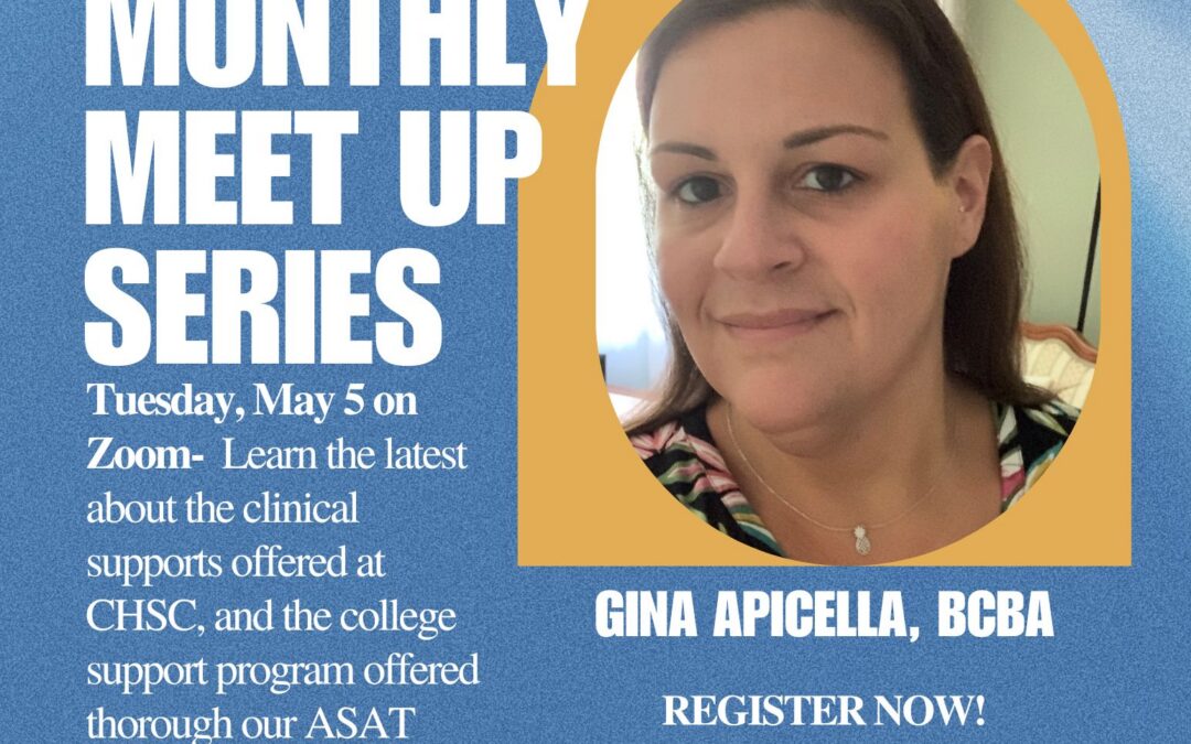 Chapel Haven Meet Up on May 5 is about clinical program and college supports at CHSC